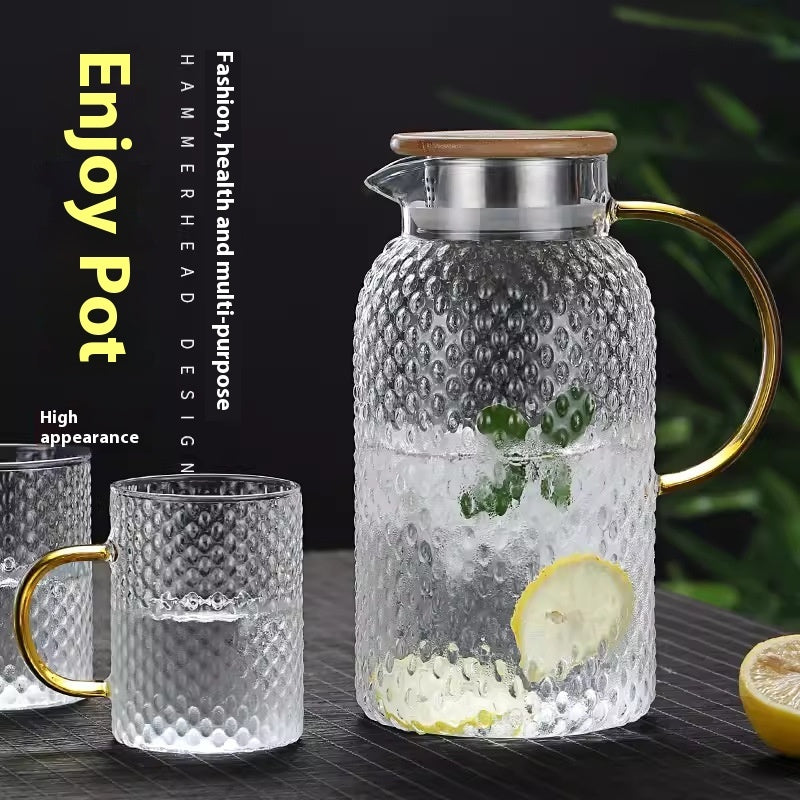 Borosilicate Transparent Glass Water Pitcher