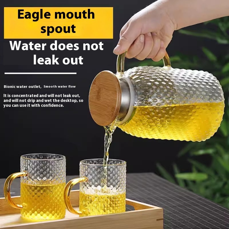 Borosilicate Transparent Glass Water Pitcher