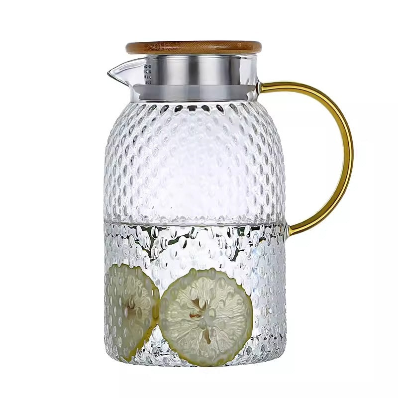 Borosilicate Transparent Glass Water Pitcher