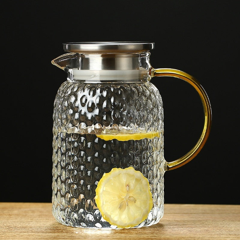 Borosilicate Transparent Glass Water Pitcher